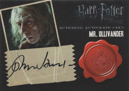 John Hurt as Olivander - Front