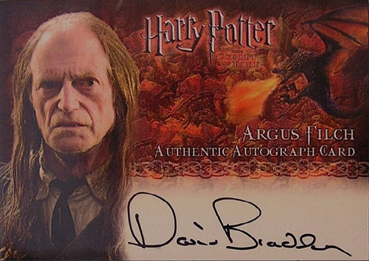 David Bradley as Argus Filch - Front