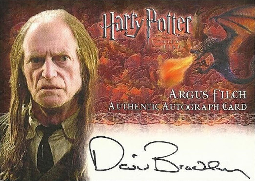 David Bradley as Argus Filch - Front