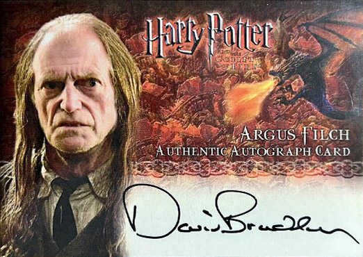 David Bradley as Argus Filch - Front