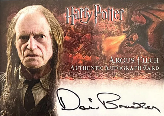 David Bradley as Argus Filch - Front