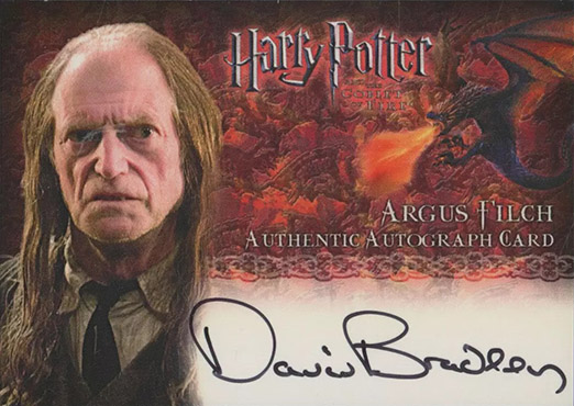 David Bradley as Argus Filch - Front