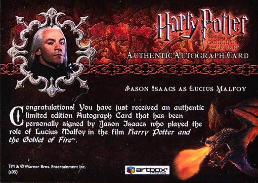 Jason Isaacs as Lucius Malfoy - Back