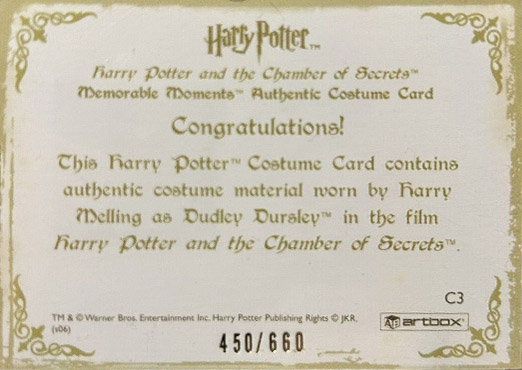 C3 - Dudley Dursley's Suit - Back