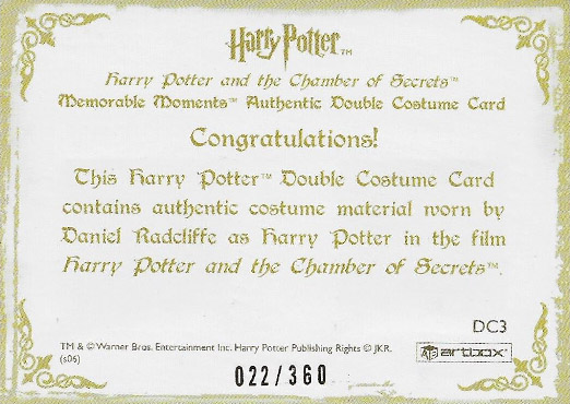 DC3 - Harry Potter's School Uniform (#360) - Back