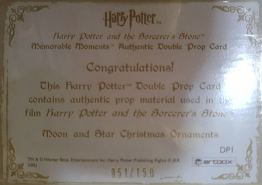 DP1 - Moon and Star Christmas Ornaments - Back