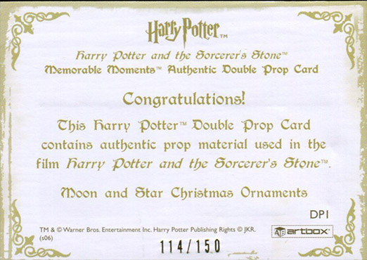 DP1 - Moon and Star Christmas Ornaments - Back