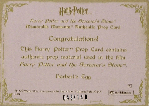 P2 - Norbert's Egg - Back