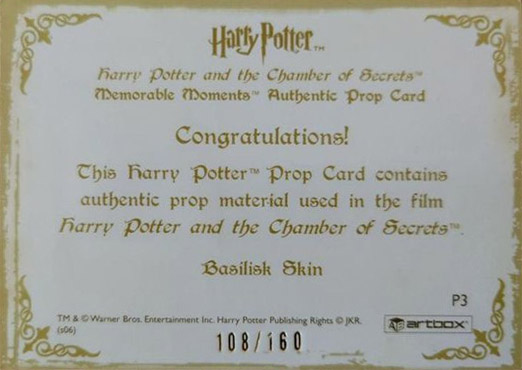 P3 - Basilisk Skin - Back