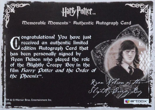 Ryan Nelson as Creepy Boy - Back