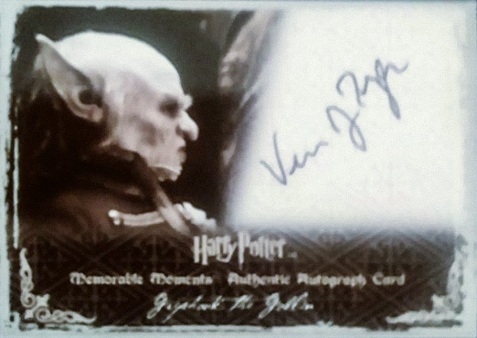 Verne Troyer as Griphook - Front