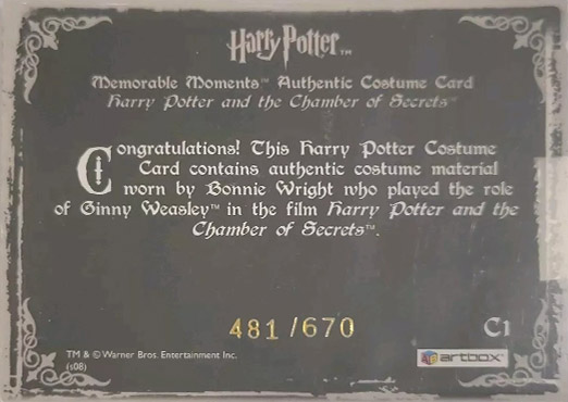 C1 - Ginny Weasley's Bathrobe - Back