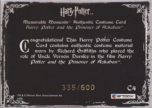 C4 - Uncle Vernon Dursley's Sweater - Back