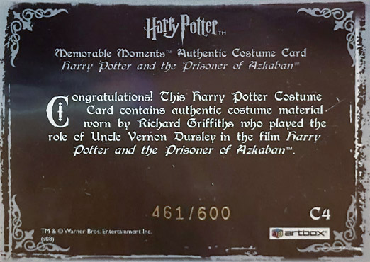 C4 - Uncle Vernon Dursley's Sweater - Back