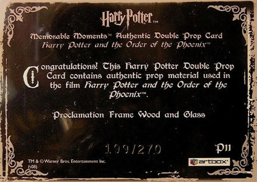 P11 - Proclamation Frame Wood and Glass - Back