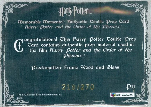 P11 - Proclamation Frame Wood and Glass - Back