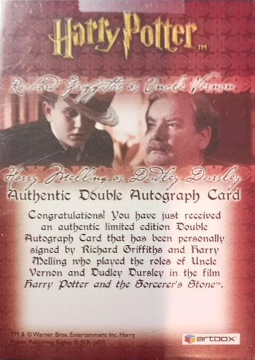 Richard Griffiths Harry Melling - Back