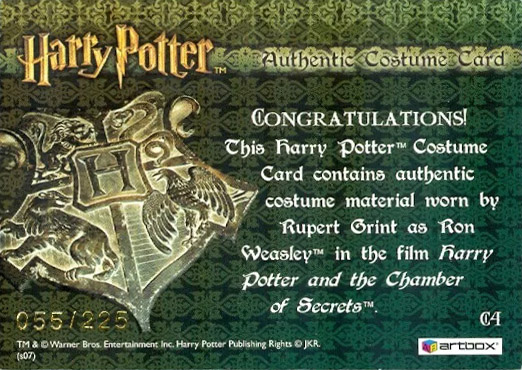 C4 - Ron Weasley's Jacket - Back