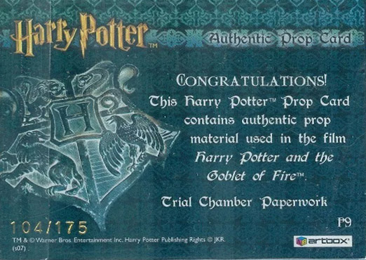 P9 - Trial Chamber Paperwork - Back