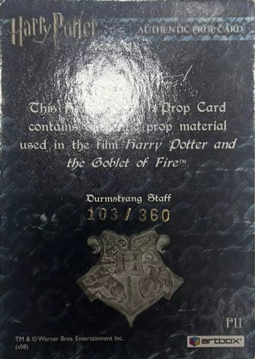 P11 - Durmstrang Staff - Back