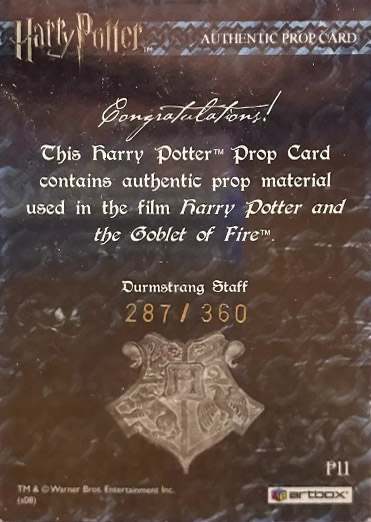 P11 - Durmstrang Staff - Back