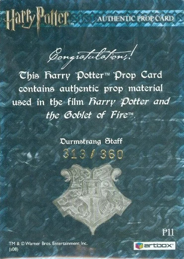 P11 - Durmstrang Staff - Back