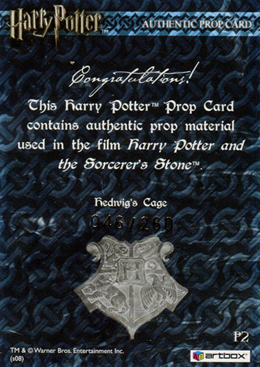 P2 - Hedwig's Cage - Back