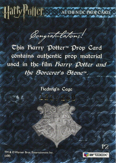 P2 - Hedwig's Cage - Back