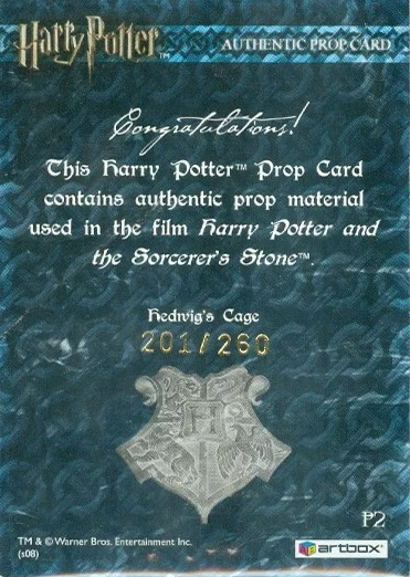 P2 - Hedwig's Cage - Back