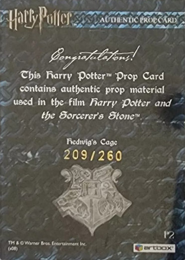 P2 - Hedwig's Cage - Back