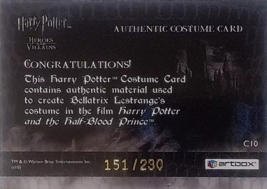 C10 - Bellatrix Lestrange's Dress - Back