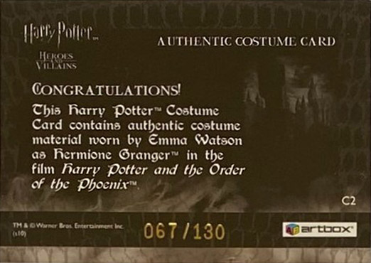 C2 - Hermione Granger's School Jumper - Back