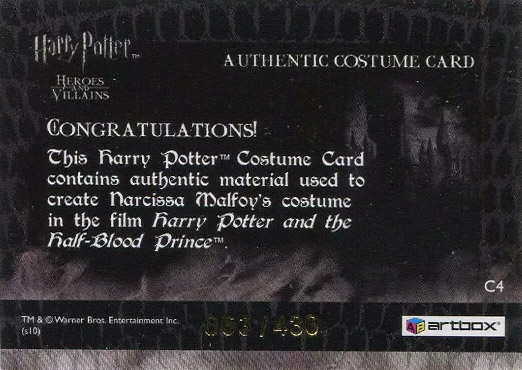 C4 - Narcissa Malfoy's Dress - Back