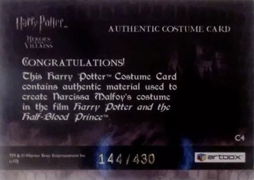 C4 - Narcissa Malfoy's Dress - Back