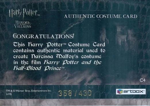 C4 - Narcissa Malfoy's Dress - Back