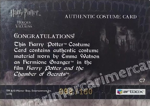 C7 - Hermione Granger's School Uniform - Back