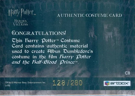 C8 - Albus Dumbledore's Robes - Back