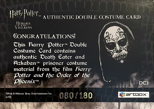 DC3 - Death Eater and Azkaban Prisoner Costume - Back