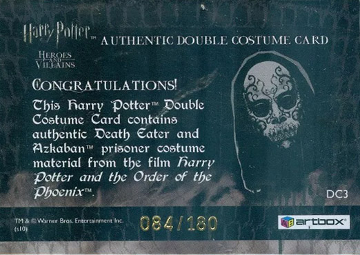 DC3 - Death Eater and Azkaban Prisoner Costume - Back