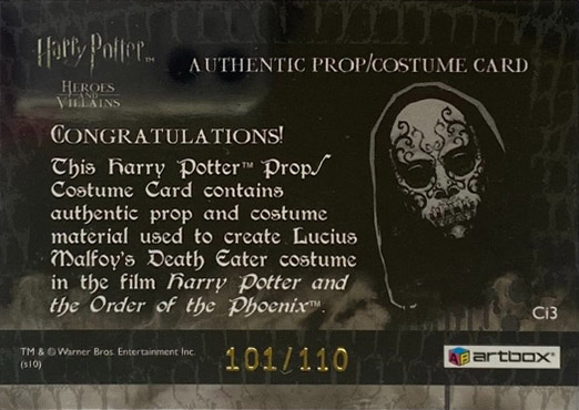 Ci3 - Lucius Malfoy's Deatheater Mask and Robes - Back