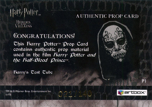 P1 - Harry's Test Tube - Back