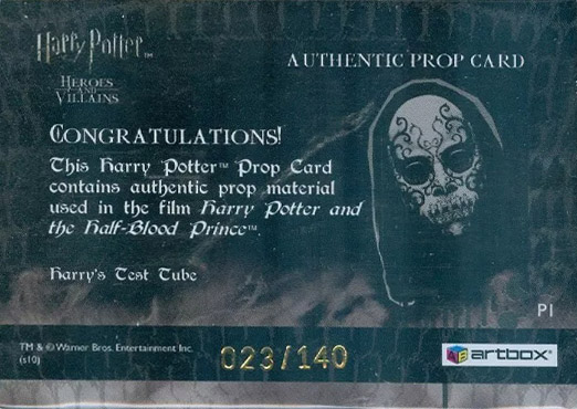 P1 - Harry's Test Tube - Back