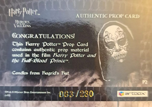 P2 - Candles from Hagrid's Hut - Back