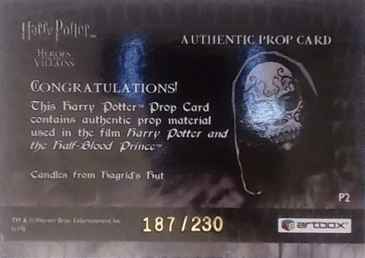 P2 - Candles from Hagrid's Hut - Back