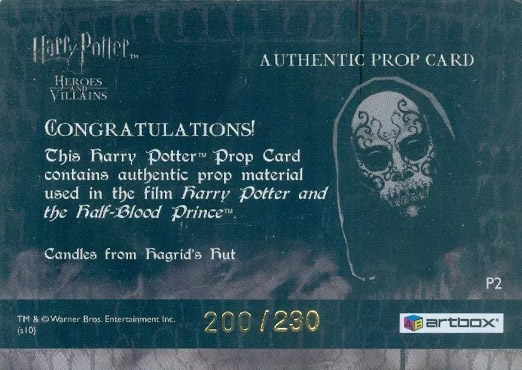 P2 - Candles from Hagrid's Hut - Back