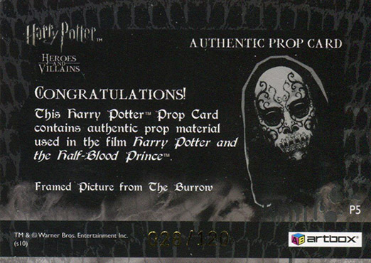 P5 - Framed Picture from The Burrow - Back