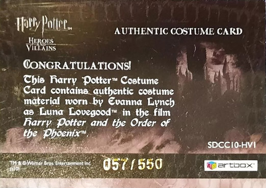 SDCC10-HV1 - Luna Lovegood - Back