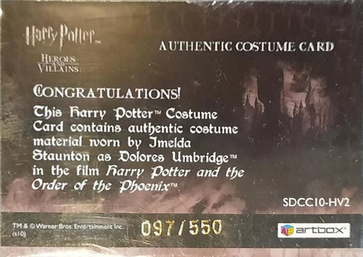 SDCC10-HV2 - Delores Umbridge - Back