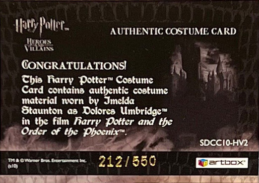 SDCC10-HV2 - Delores Umbridge - Back