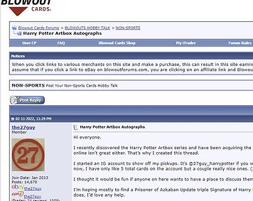 Blowout Cards Forum secondary screenshot